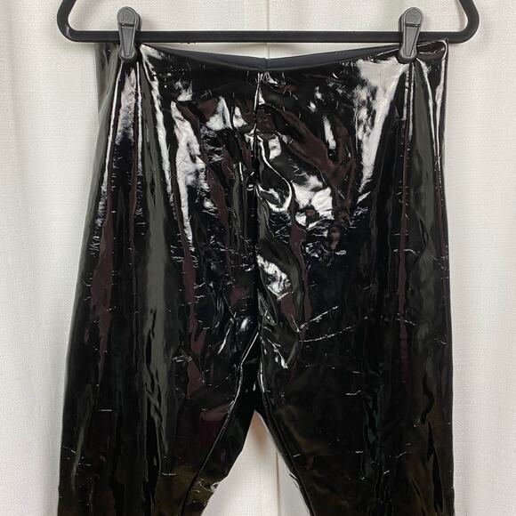 Commando Black Faux Patent Leather Leggings Sz.XL NWT - Picture 8 of 16